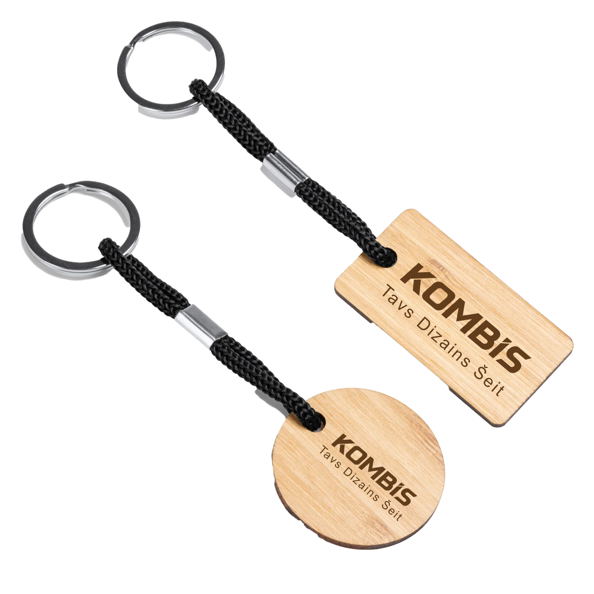 Personalizēts dabīgā koka atslēgu piekariņš