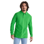 Klasiskais vīriešu kokvilnas polo krekls ar garām piedurknēm ESTRELLA L/S - Kombis