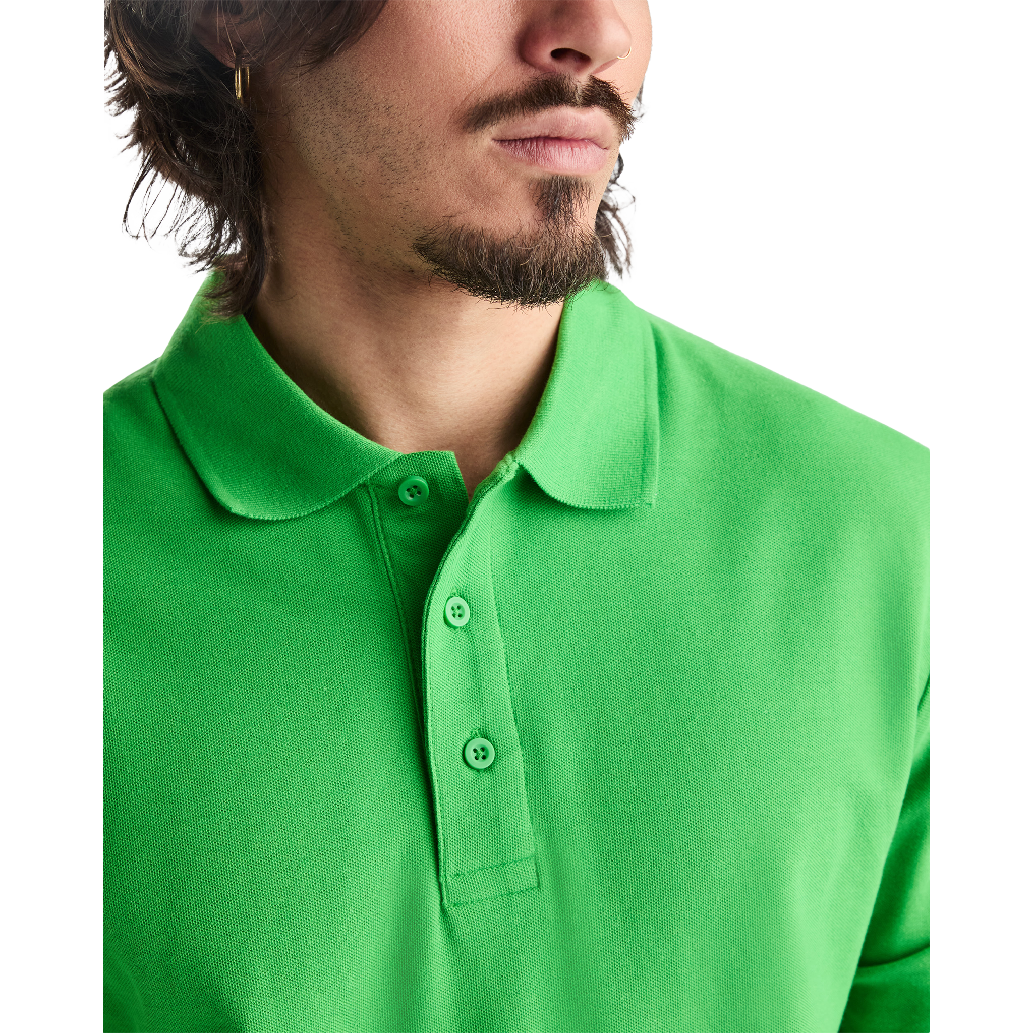 Klasiskais vīriešu kokvilnas polo krekls ar garām piedurknēm ESTRELLA L/S