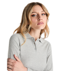 Klasiskais sieviešu kokvilnas polo krekls ar garām piedurknēm ESTRELLA WOMAN L/S - Kombis