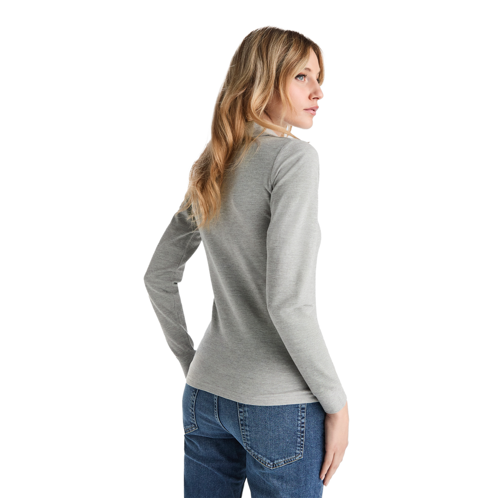 Klasiskais sieviešu kokvilnas polo krekls ar garām piedurknēm ESTRELLA WOMAN L/S - Kombis