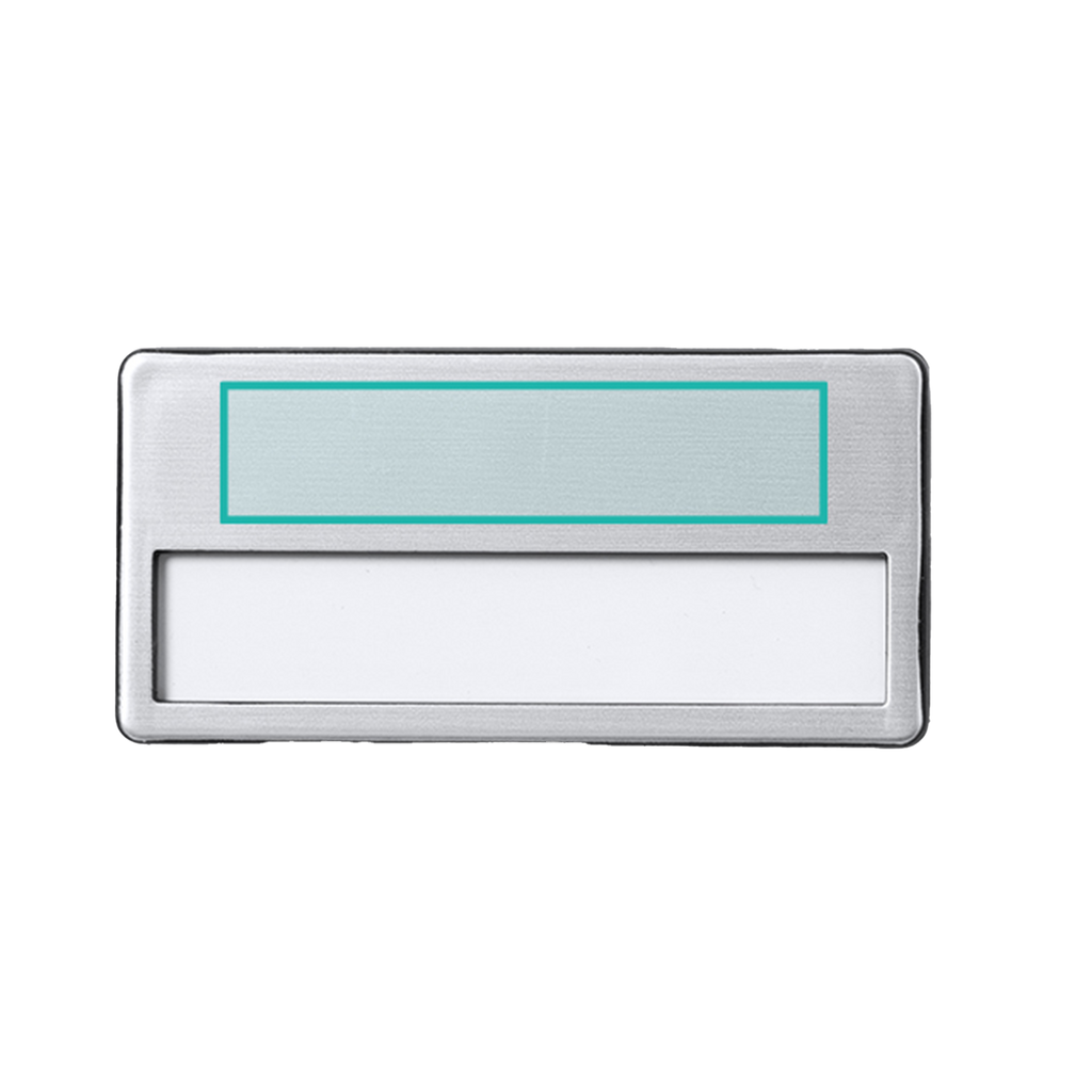 Alumīnija vārda nozīmīte ar lāzergravējumu, personalizēta dāvana no Kombis, ar modernu dizainu un gludu virsmu.