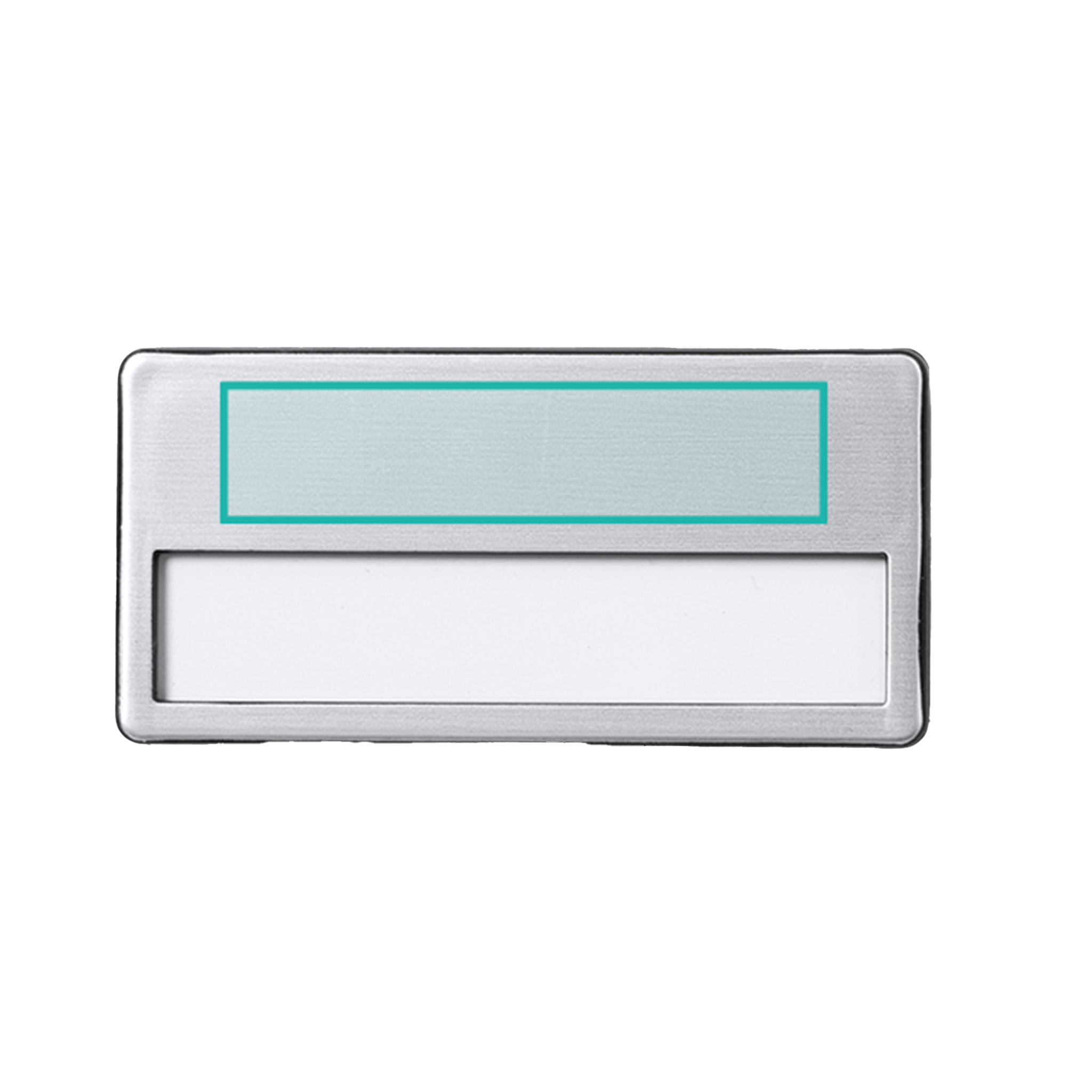 Alumīnija vārda nozīmīte ar lāzergravējumu, personalizēta dāvana no Kombis, ar modernu dizainu un gludu virsmu.