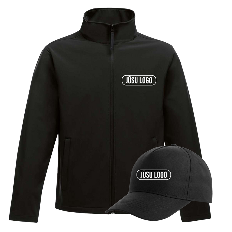 RUDENS KOMPLEKTS - SOFTSHELL JAKA UN CEPURE AR JŪSU LOGO