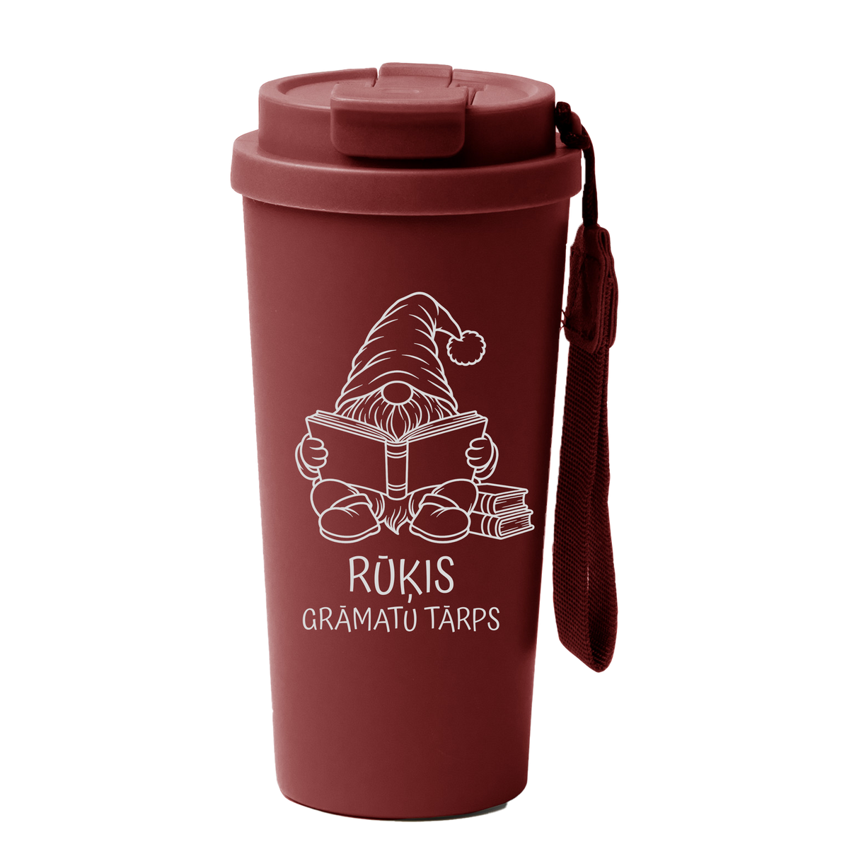 Lāzergravēta termo krūze / pudele "Grāmatu tārps"