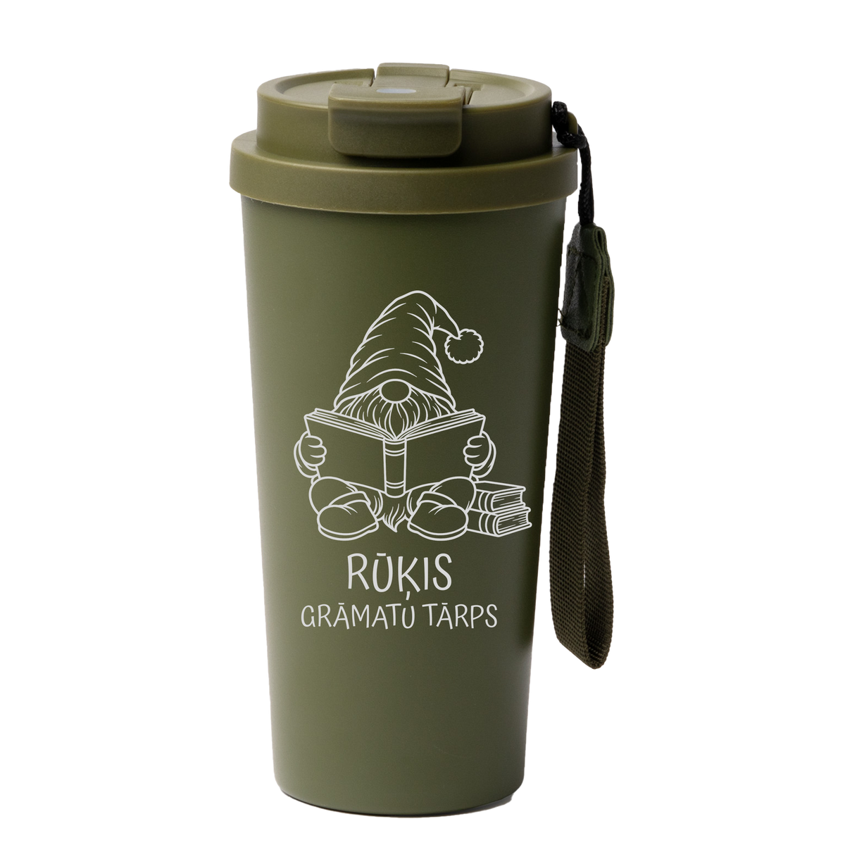 Lāzergravēta termo krūze / pudele "Grāmatu tārps"
