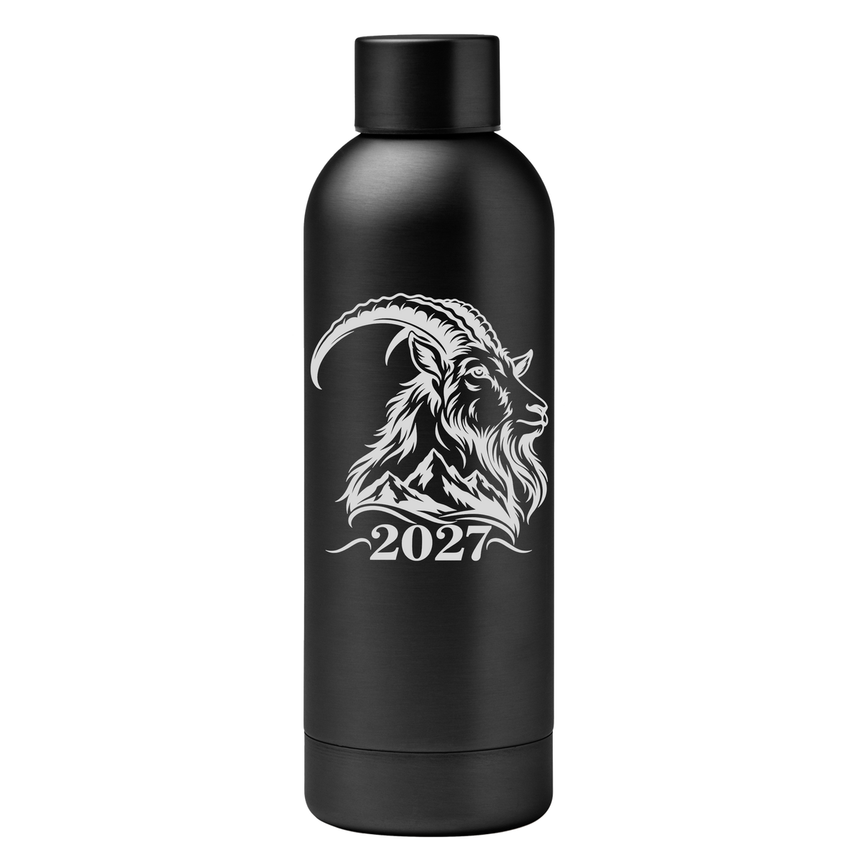 Lāzergravēta termo krūze / pudele "Kalnu valdnieks 2027 "
