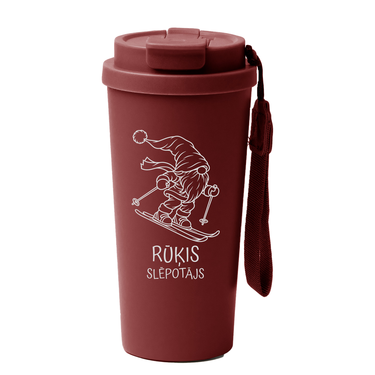 Lāzergravēta termo krūze / pudele "Slēpotājs"