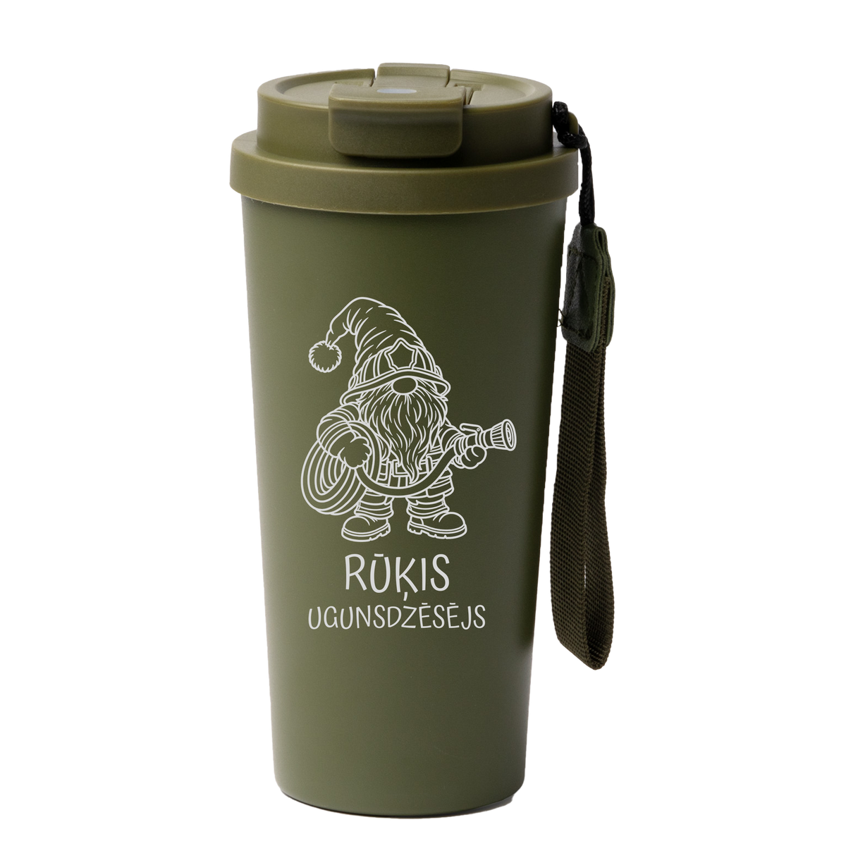 Lāzergravēta termo krūze / pudele "Ugunsdzēsējs"