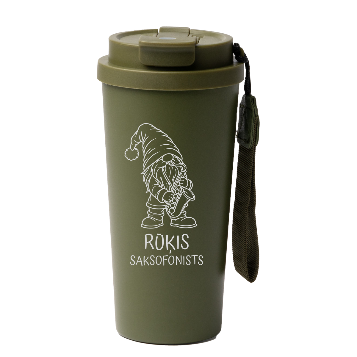Lāzergravēta termo krūze / pudele "Saksofonists"