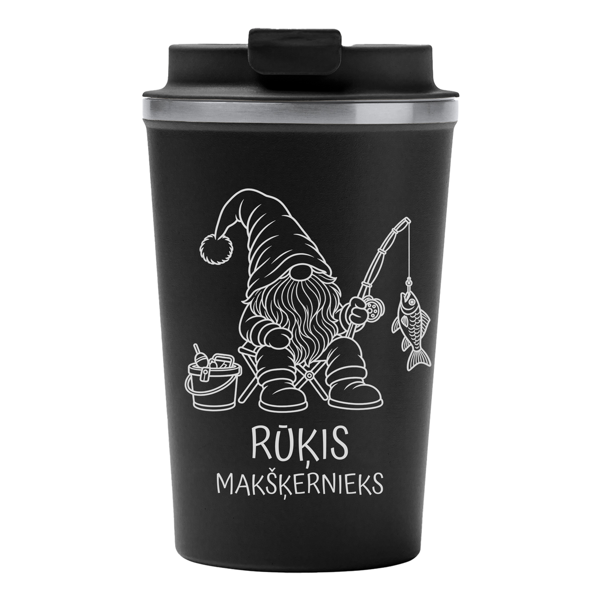 Lāzergravēta termo krūze / pudele "Makšķernieks"