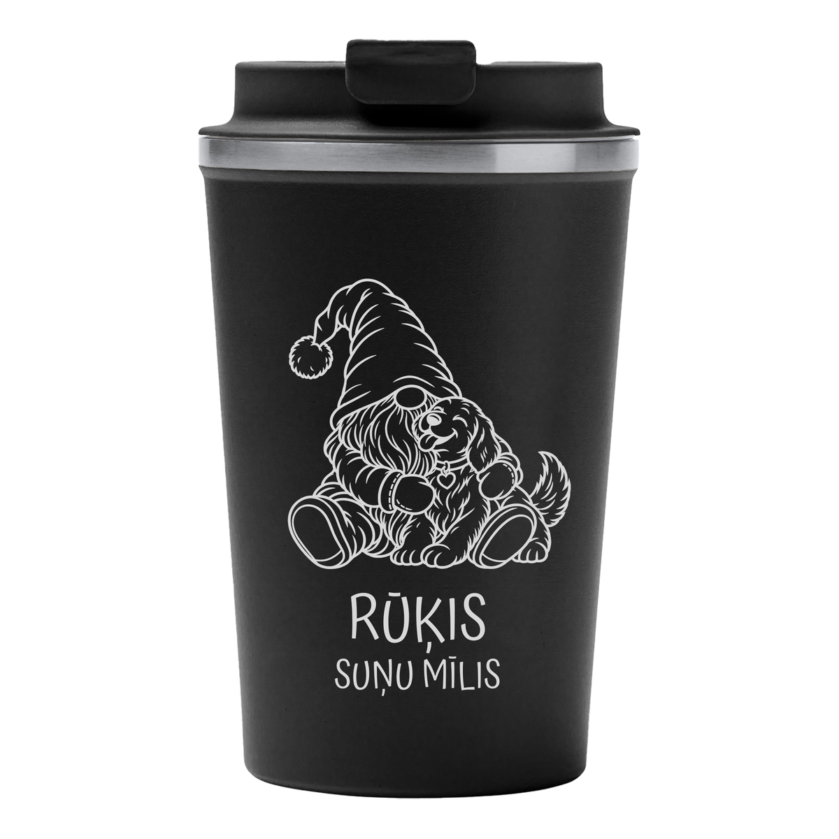 Lāzergravēta termo krūze / pudele "Suņu mīlis"