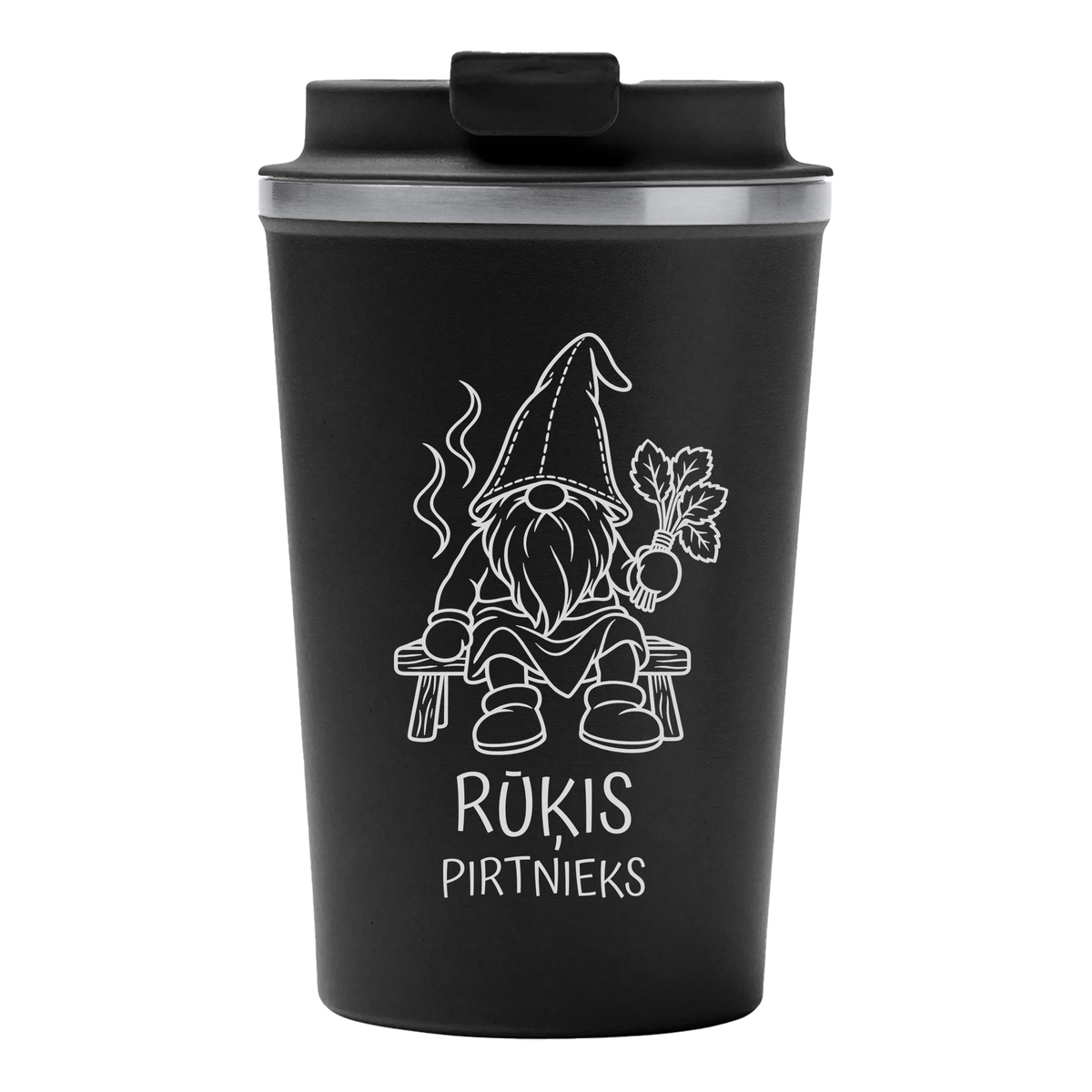 Lāzergravēta termo krūze / pudele "Pirtnieks"
