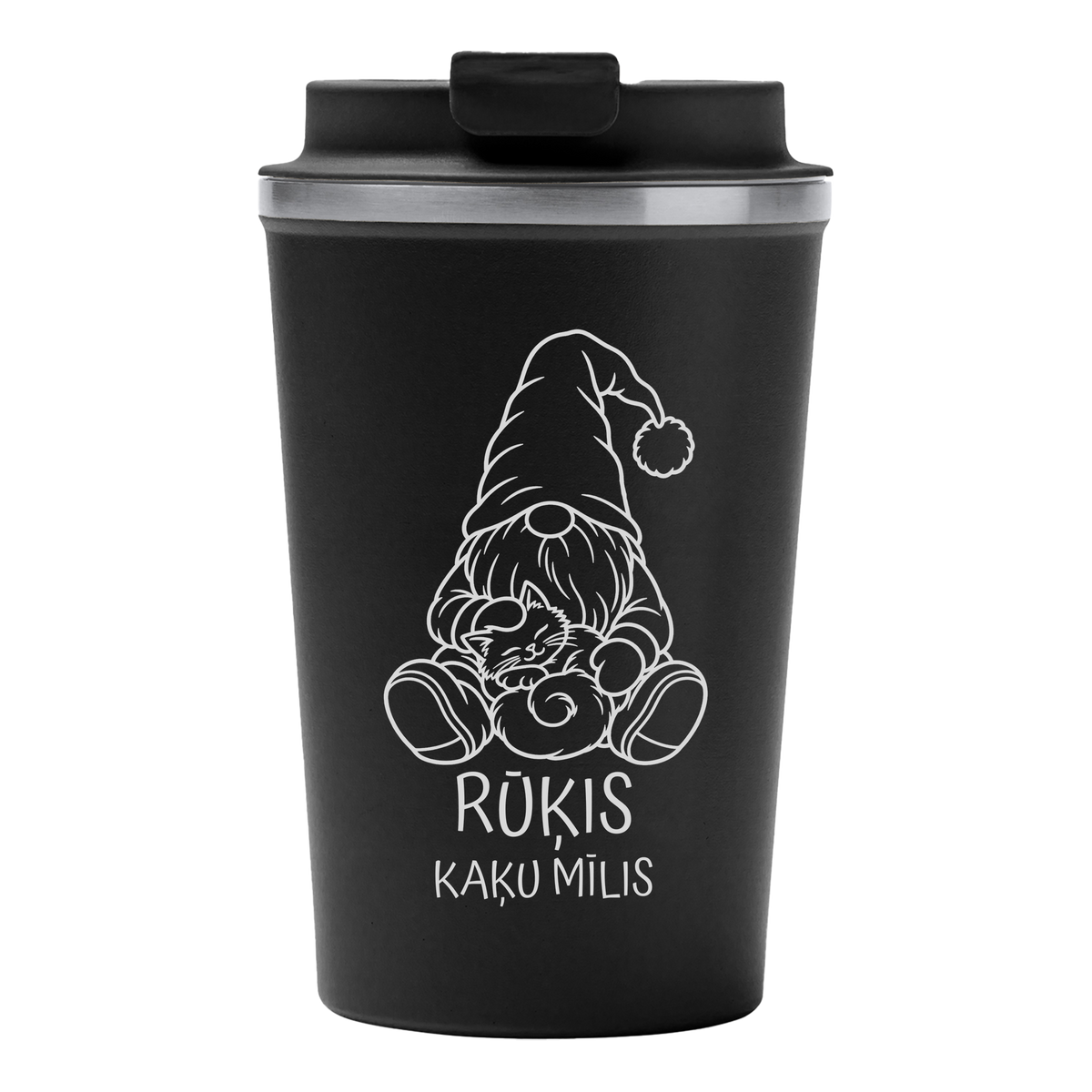 Lāzergravēta termo krūze / pudele "Kaķu mīlis"