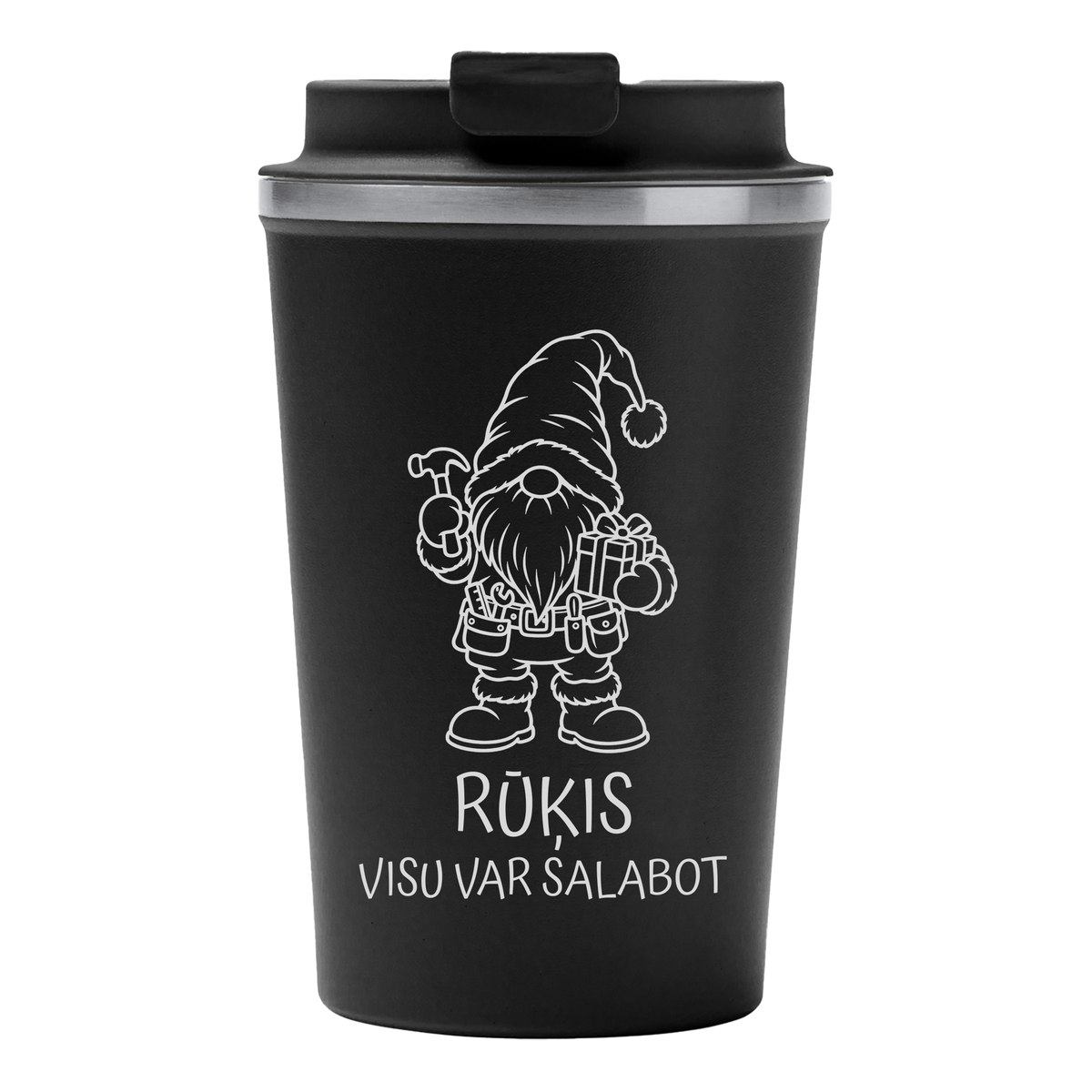 Lāzergravēta termo krūze / pudele "Visu var salabot"