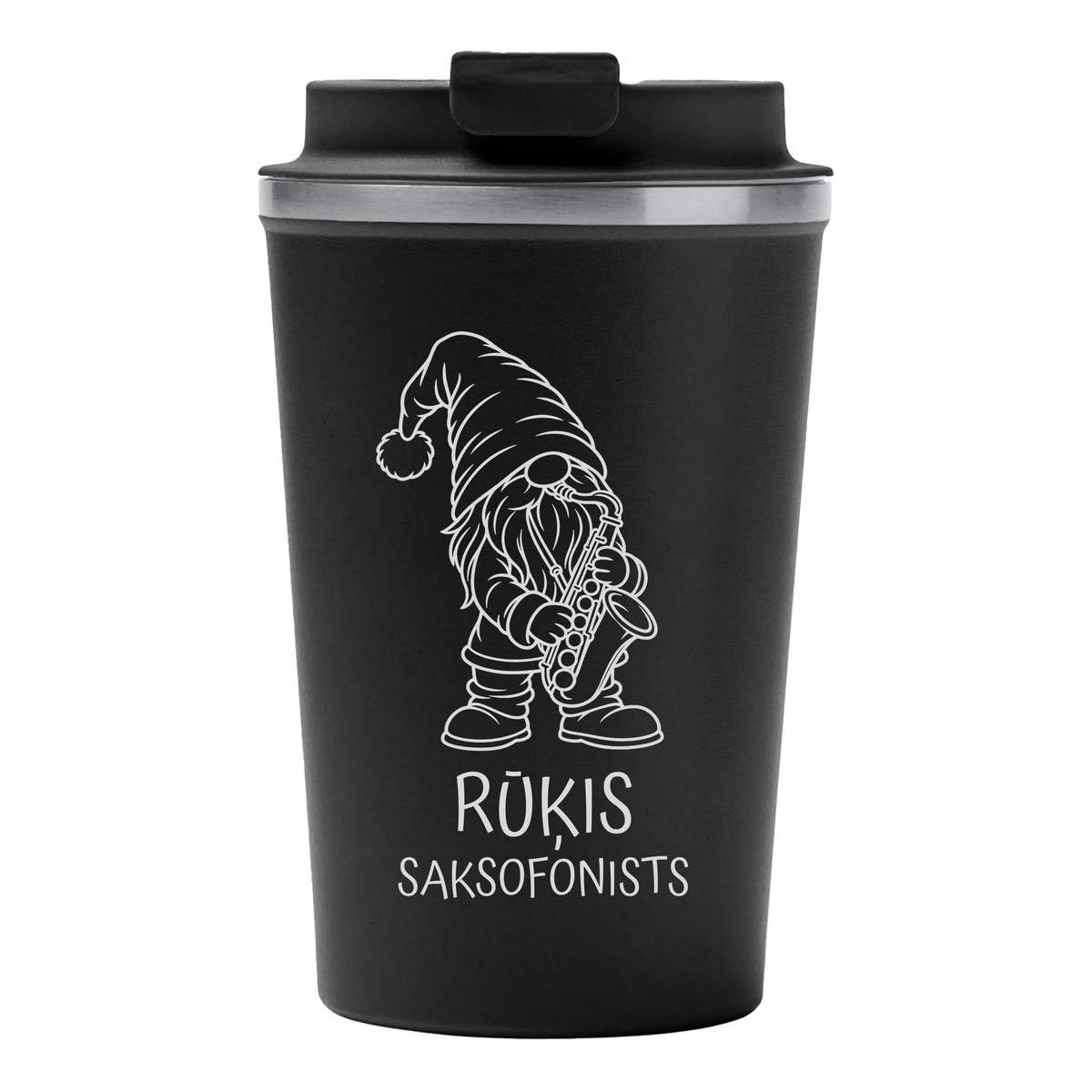 Lāzergravēta termo krūze / pudele "Saksofonists"