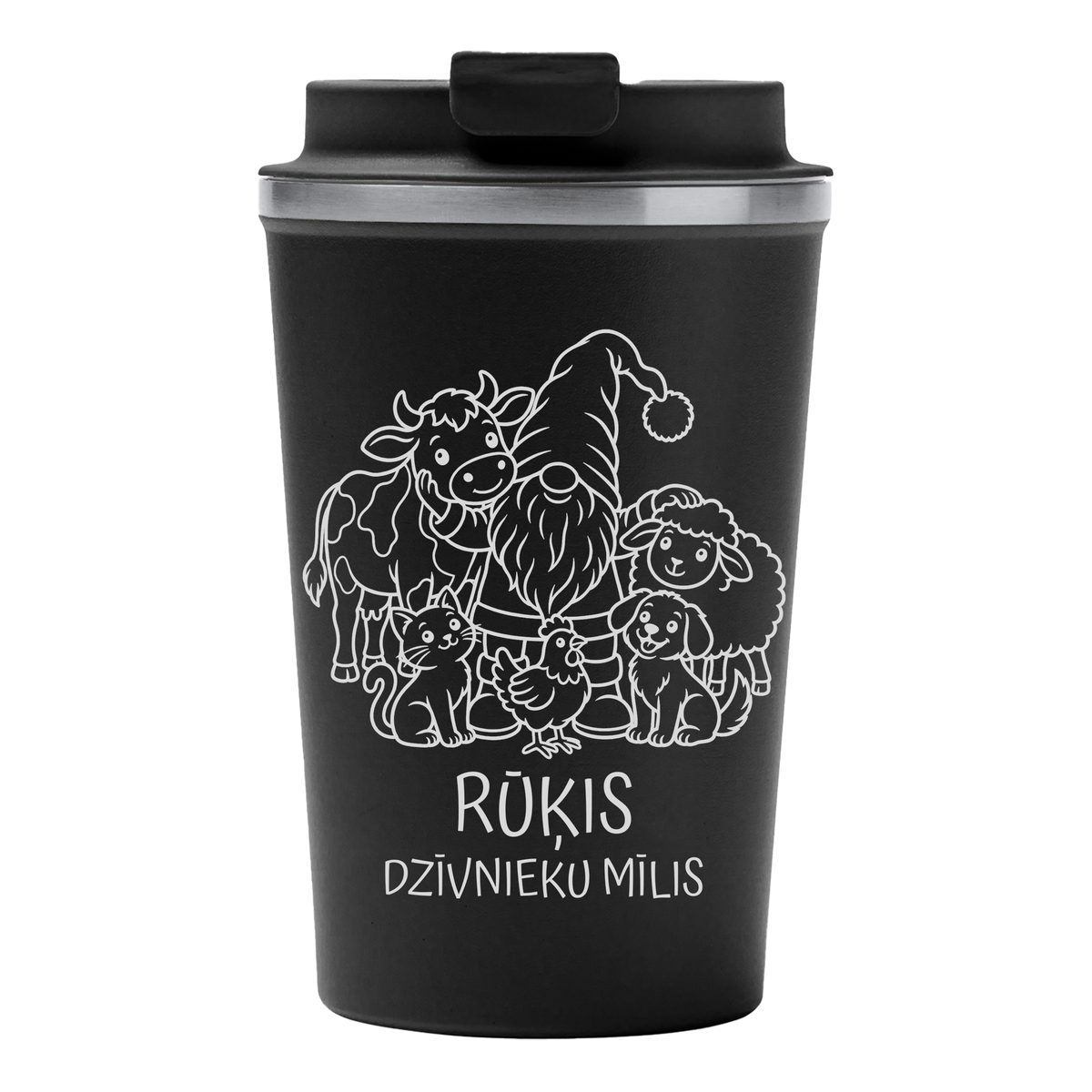 Lāzergravēta termo krūze / pudele "Dzīvnieku mīlis"