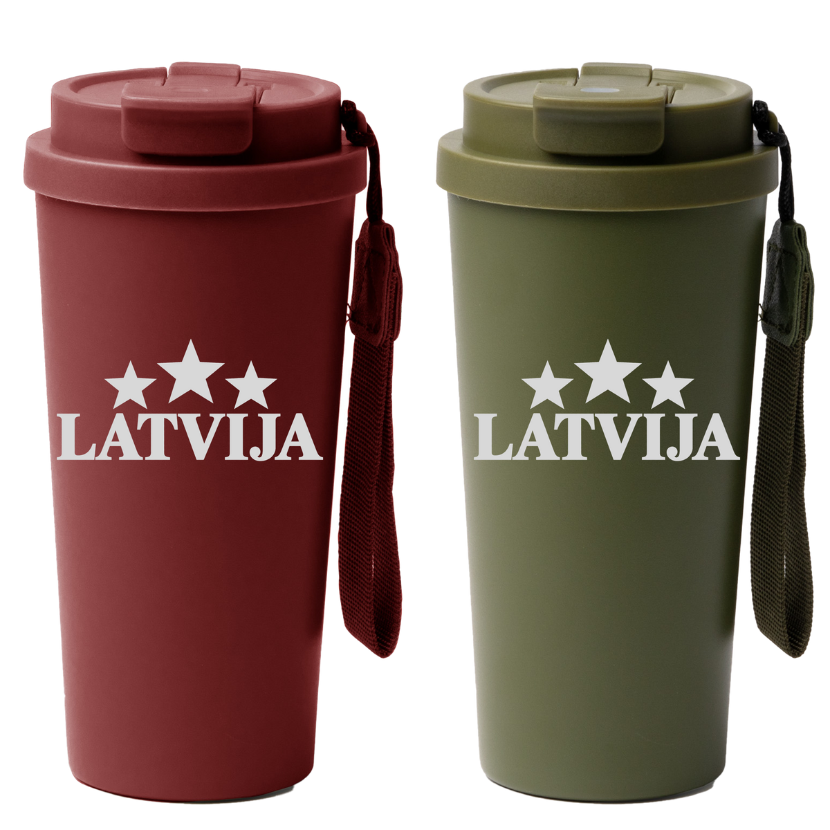 Lāzergravēta lielā termokrūze "Trīs zvaigznes"