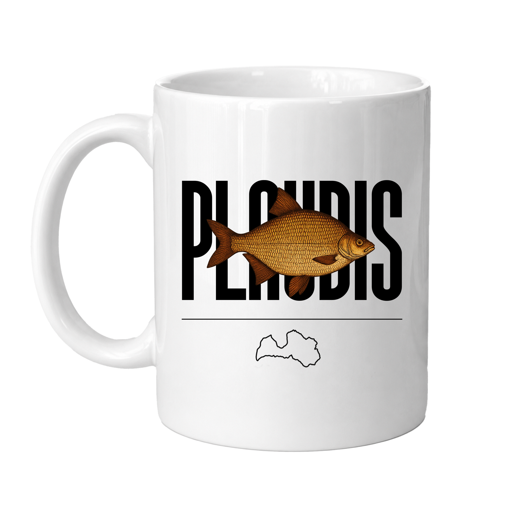 Makšķernieka loms krūze "Plaudis"