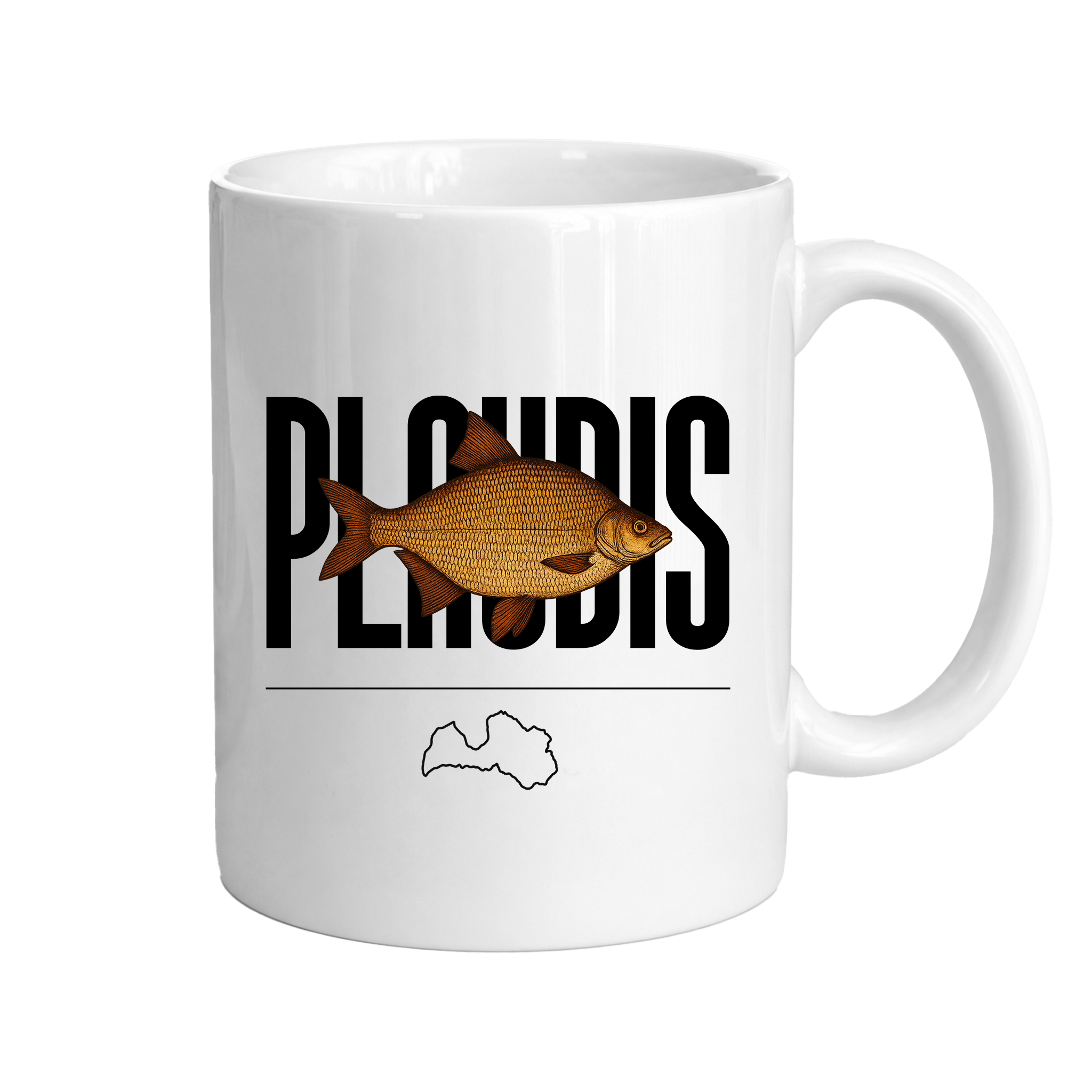 Makšķernieka loms krūze "Plaudis"