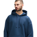 Gildan HAMMER premium blue dusk hoodie sweatshirt with front pocket and ribbed cuffs, casual and comfortable men's jumper