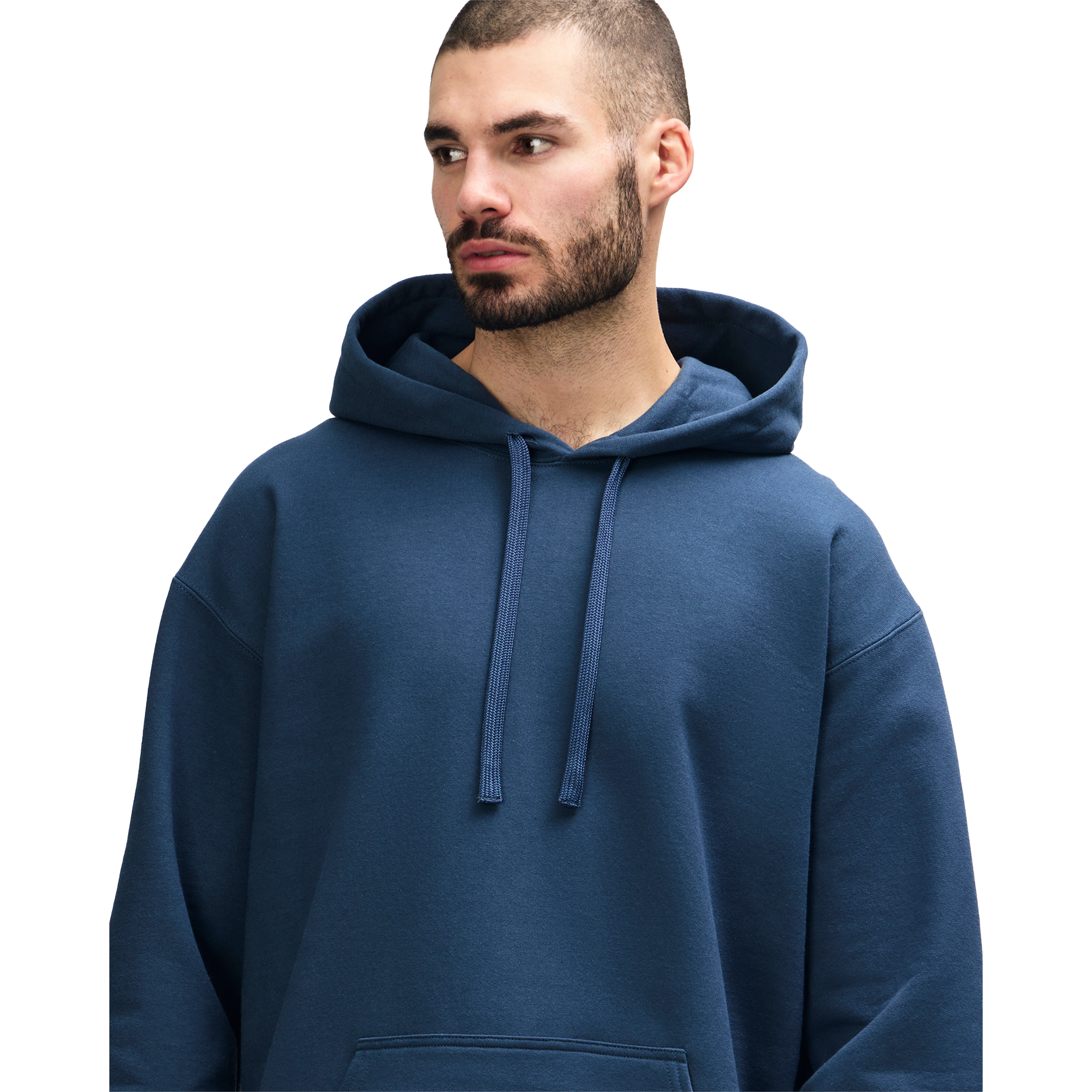 Gildan HAMMER premium blue dusk hoodie sweatshirt with front pocket and ribbed cuffs, casual and comfortable men's jumper