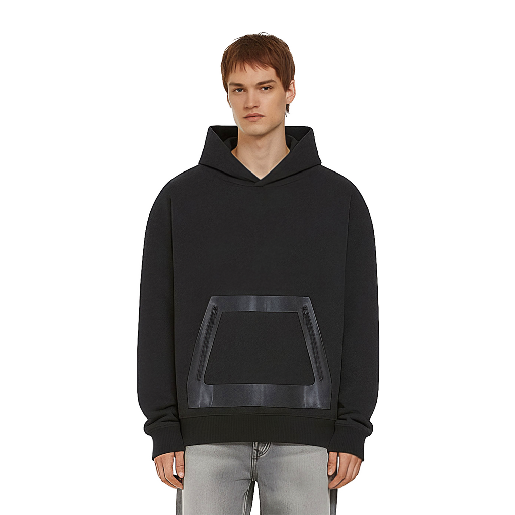 Earth Positive® Vegan Leather Panel Hoodie EP311