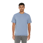 Earth Positive® EP312 short sleeve sweatshirt, soft cotton džemperis in natural color, displayed on a model.