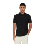 Earth Positive® EP40 Piqué Polo Shirt displayed on a model, featuring a classic collar and short sleeves in a natural fit.