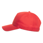 Atlantis RECY FIVE 5-paneled cap viewed from side, featuring a stylish design and adjustable strap for a comfortable fit.