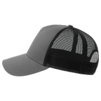 Atlantis Trucker cap in cotton, stylish rapper style with adjustable side view, perfect for casual wear.