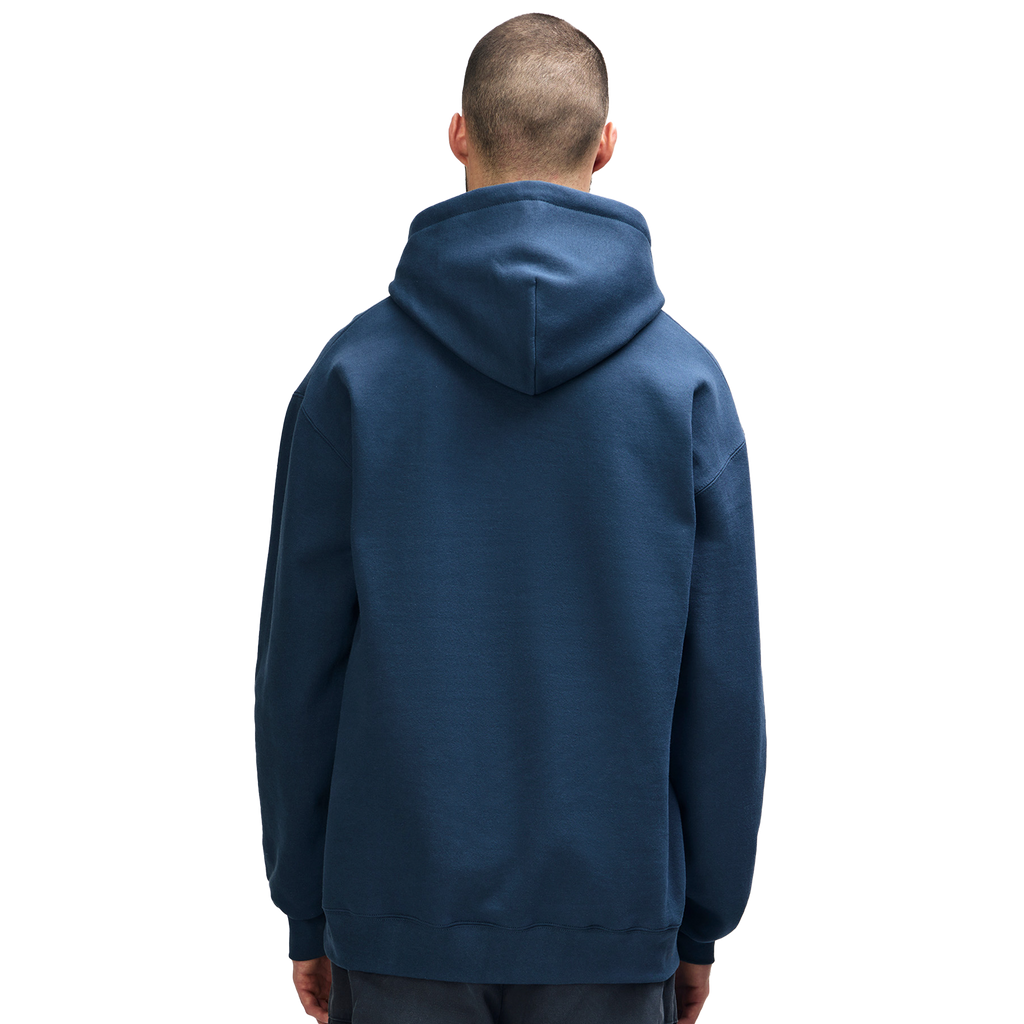 Gildan HAMMER premium blue dusk hoodie sweatshirt with a front pocket and drawstring hood, casual and comfortable for everyday wear