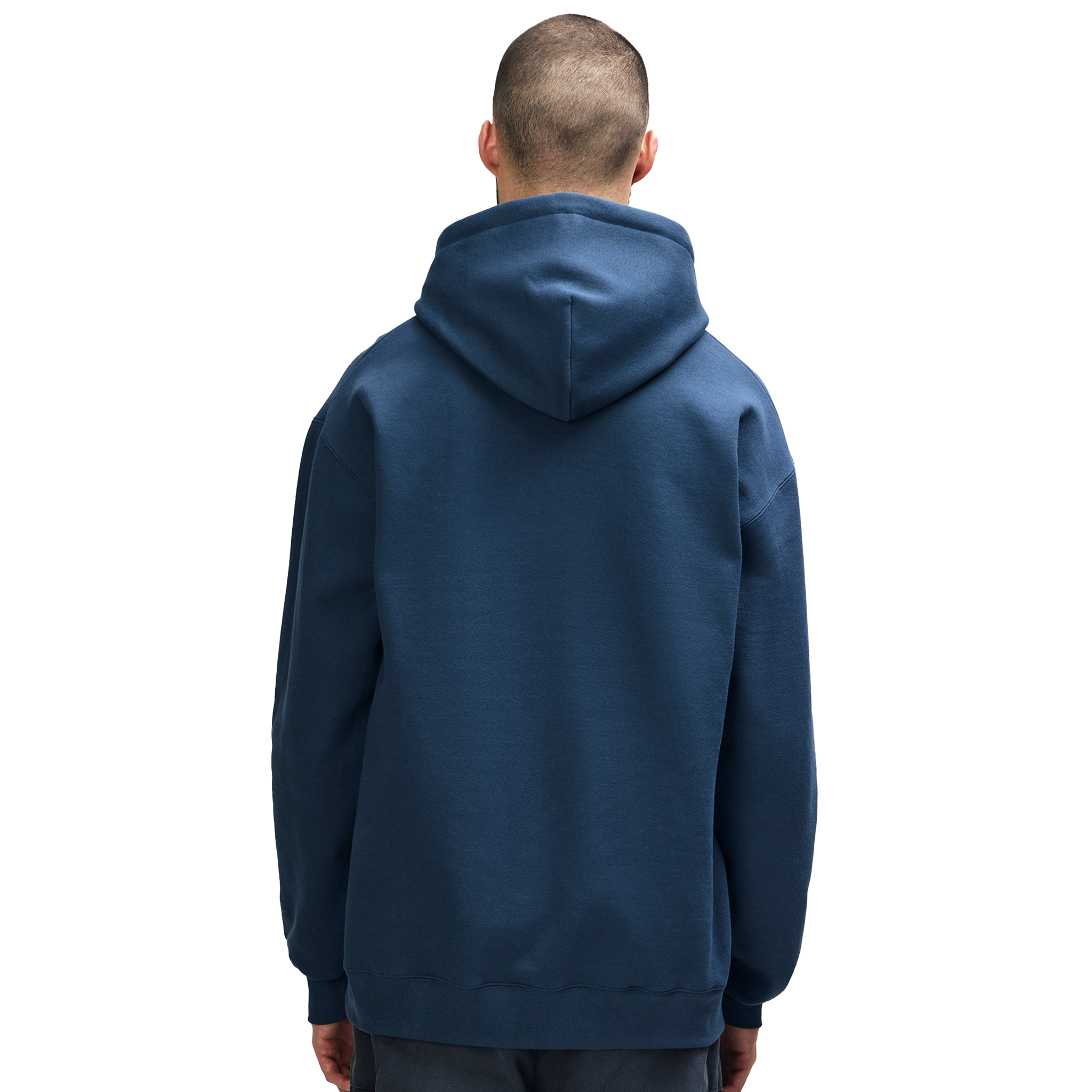 Gildan HAMMER premium blue dusk hoodie sweatshirt with a front pocket and drawstring hood, casual and comfortable for everyday wear
