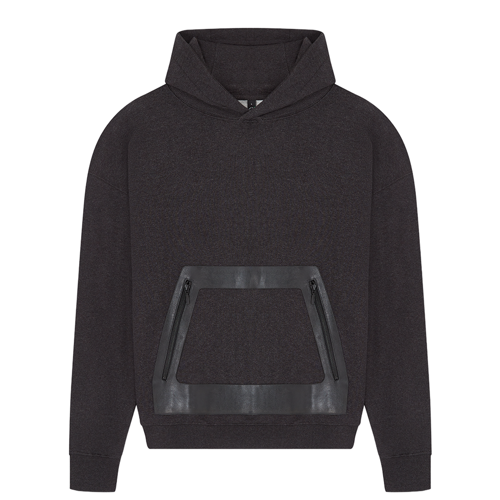Earth Positive® Vegan Leather Panel Hoodie EP311