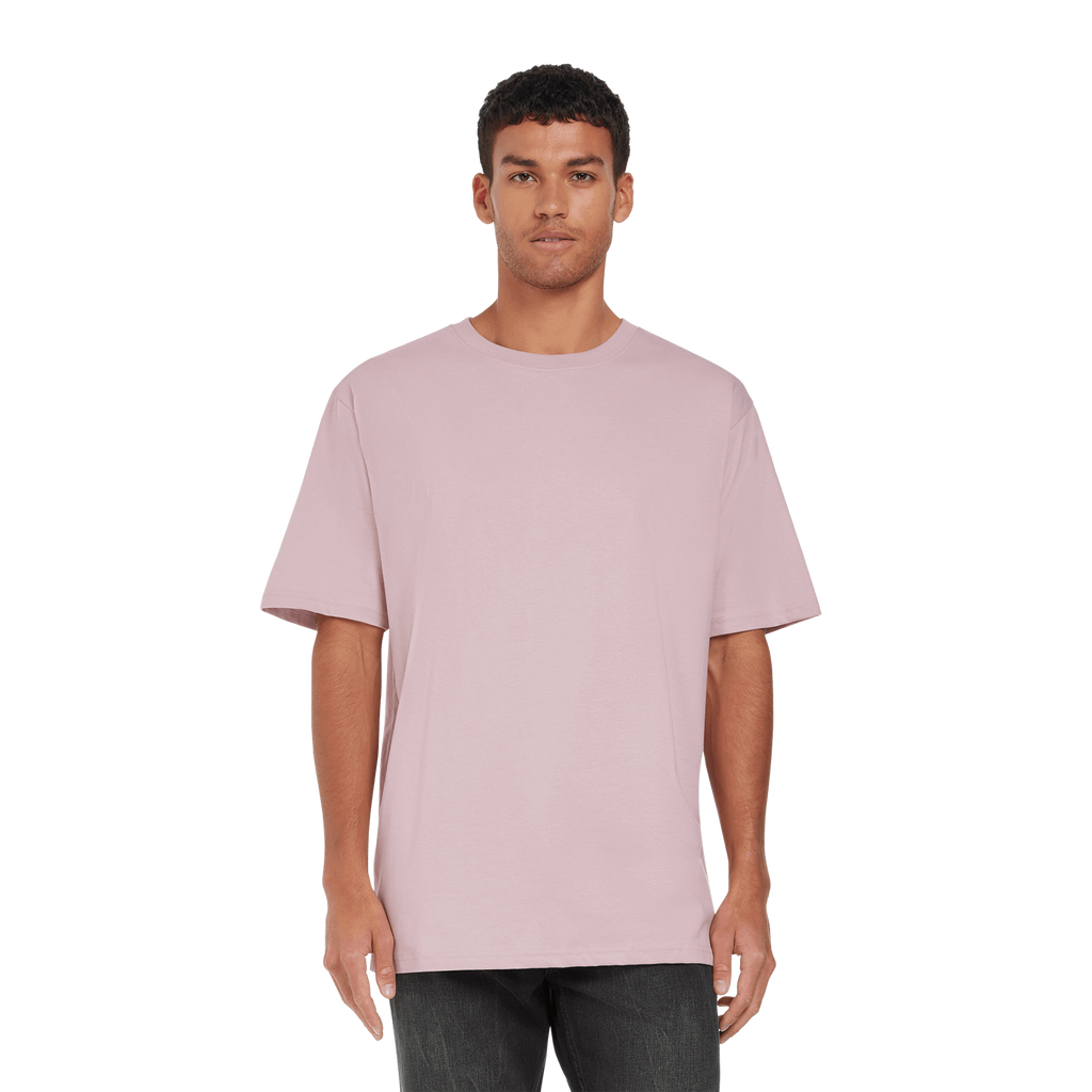 Earth Positive® EP19 oversized T-shirt in natural cotton, featuring a relaxed fit and casual style, displayed on a model.