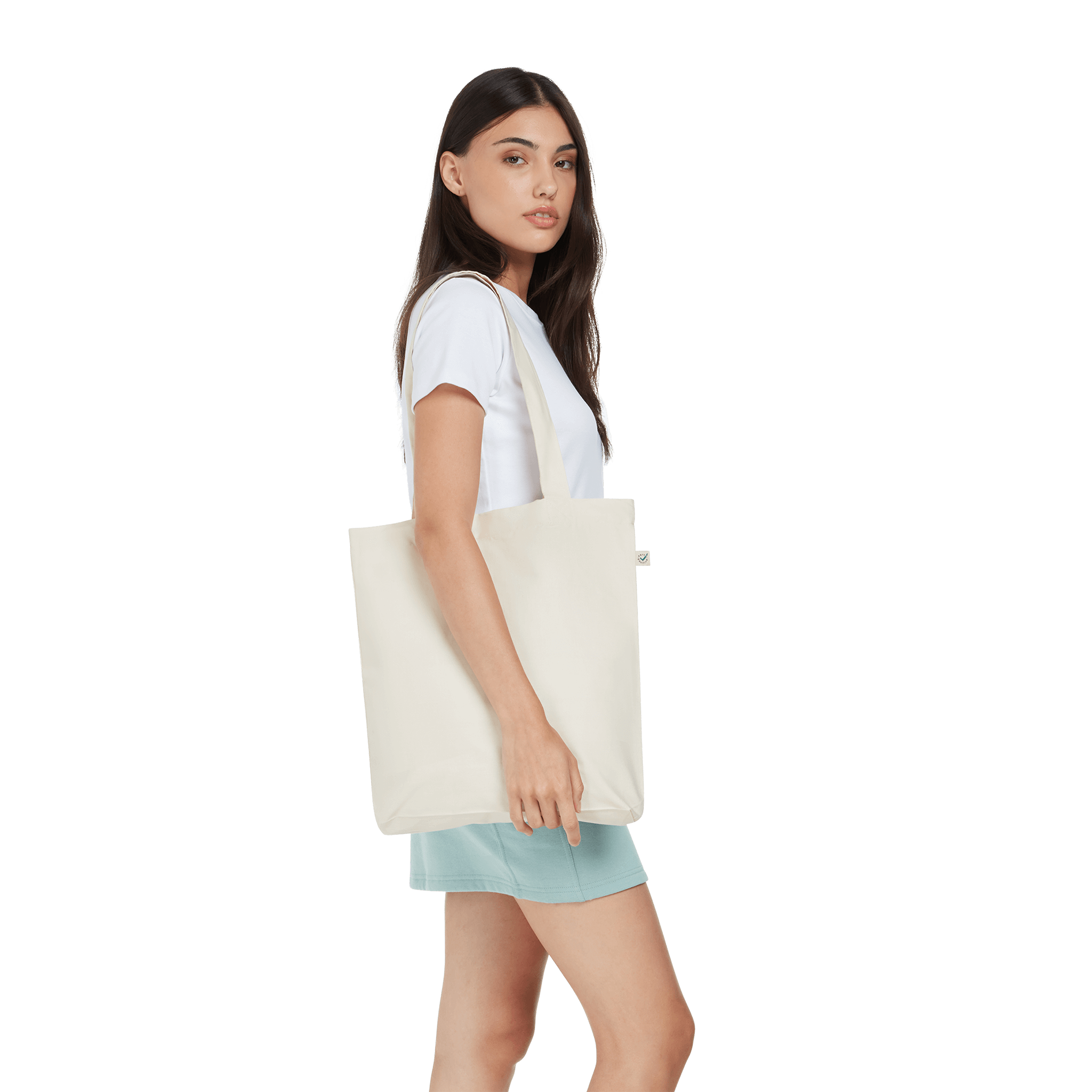 Earth Positive® Soma Fashion Tote Bag EP75 shown in natural fabric with sturdy handles and eco-friendly design.