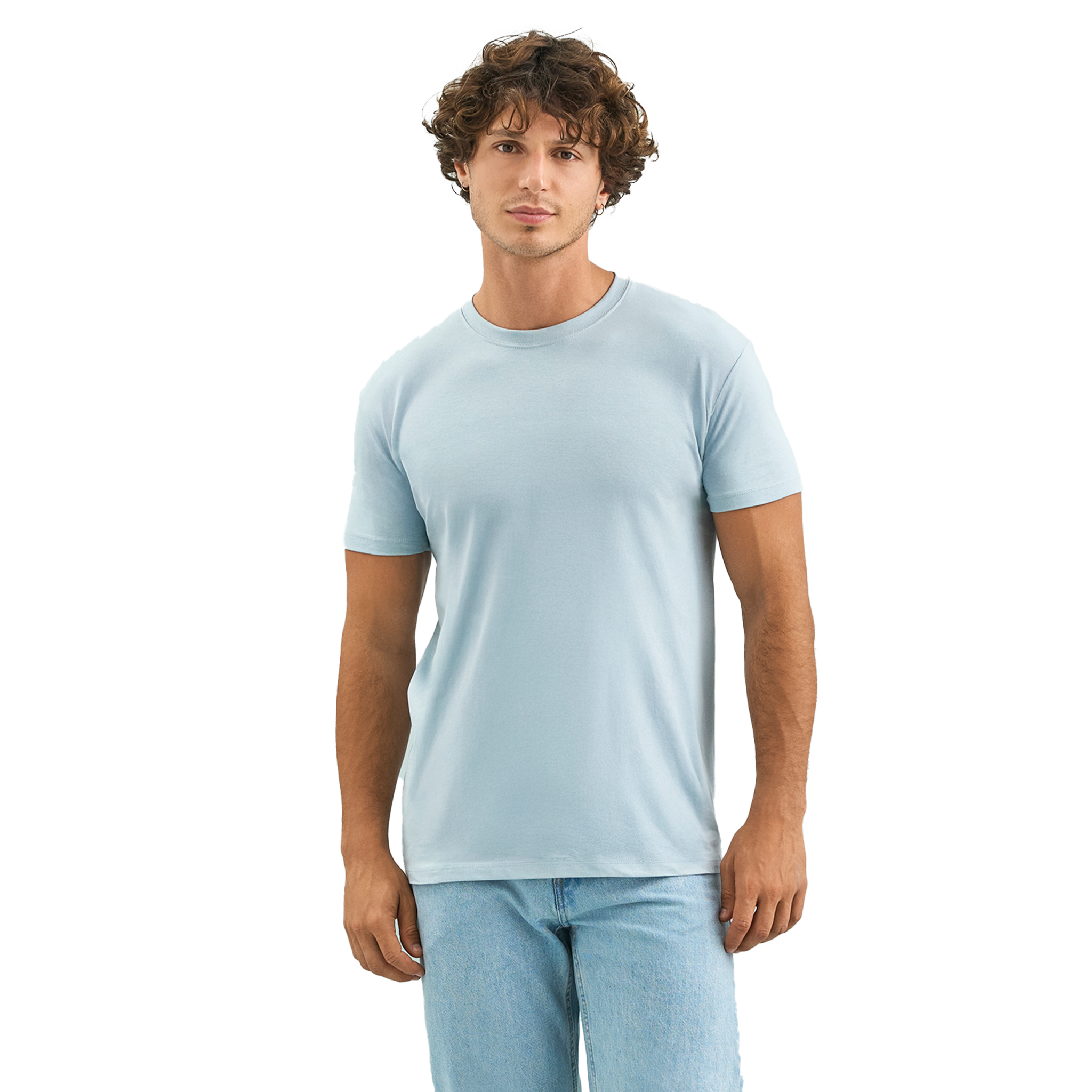 Sol’s IMPERIAL classic fit men's T-shirt in soft fabric, featuring a crew neck and simple design, shown on a mannequin.