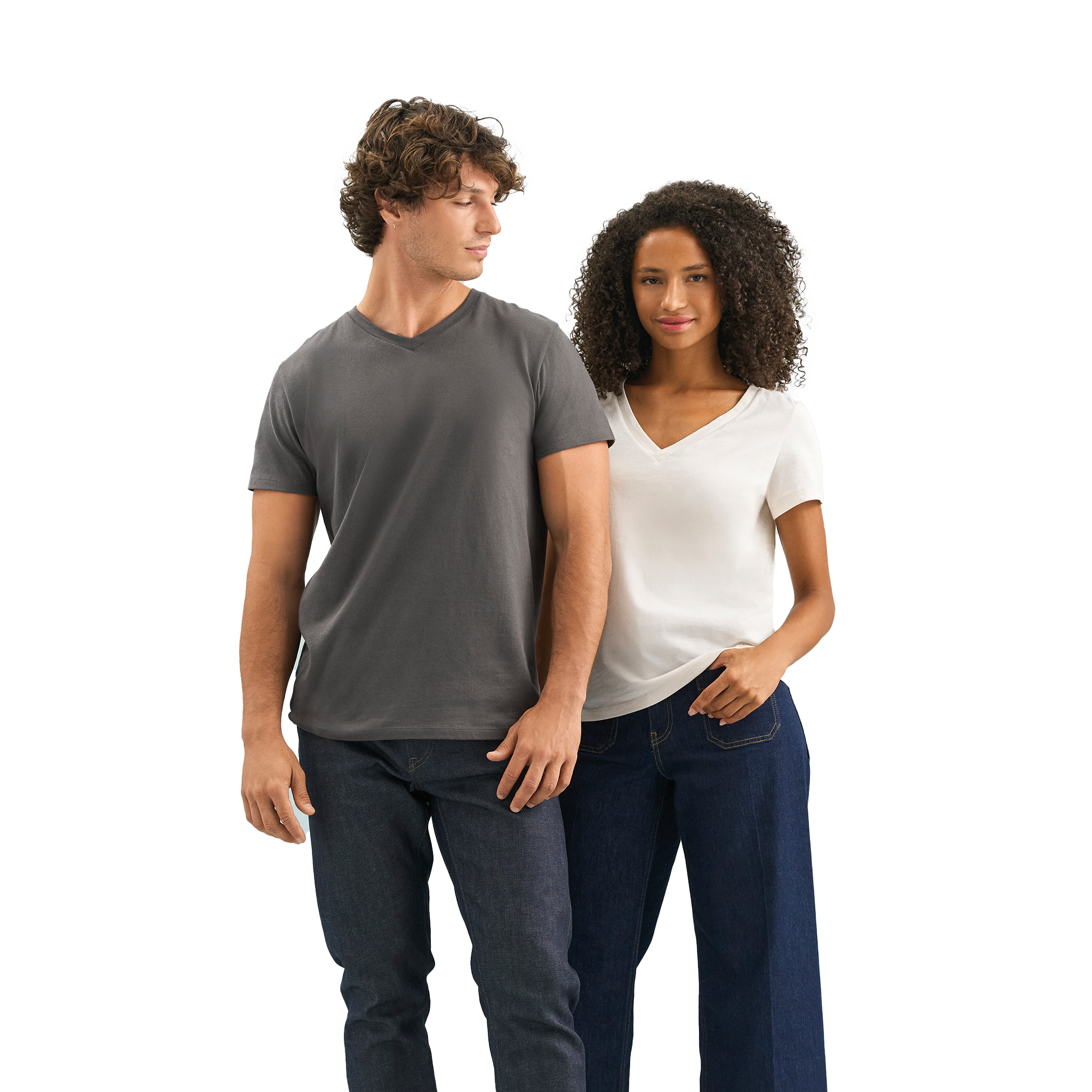 Light women's V-neck T-shirt from Sols, stylish REGENT V design, shown on a neutral background with soft fabric details.