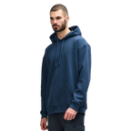 Gildan HAMMER premium blue dusk hoodie sweater with front pocket and drawstring hood, casual and comfortable men's jumper