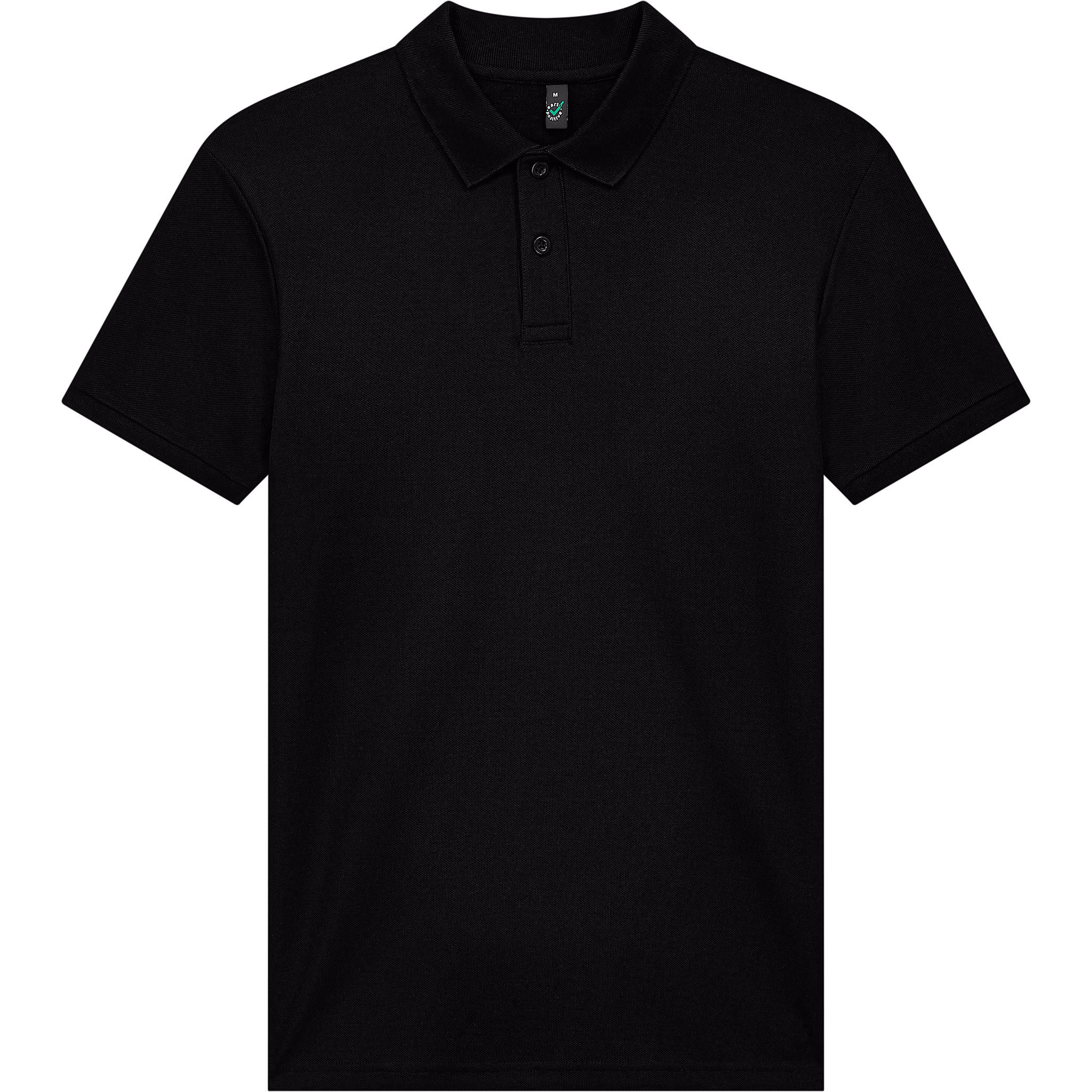 Earth Positive® EP40 Piqué Polo Shirt in navy, front view, featuring a classic collar and button placket.