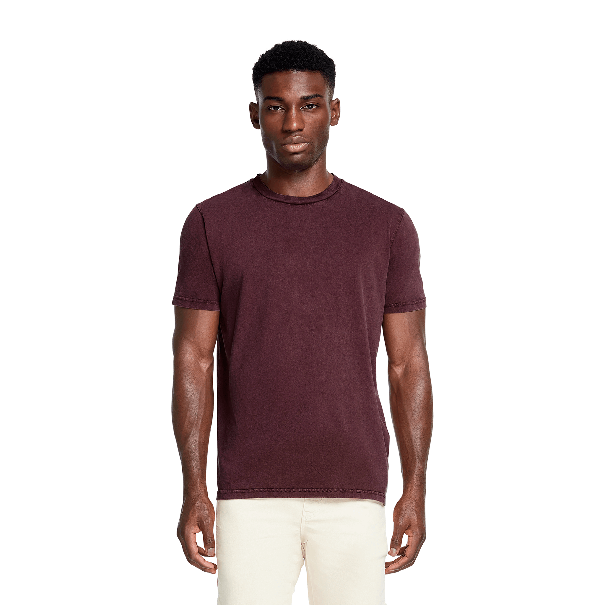 Earth Positive® Jersey T-Shirt EP01, front view showing classic fit and soft cotton fabric, modeled on a person.