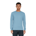 Earth Positive® EP185L long sleeve T-shirt in natural color, featuring a comfortable fit and soft cotton fabric.