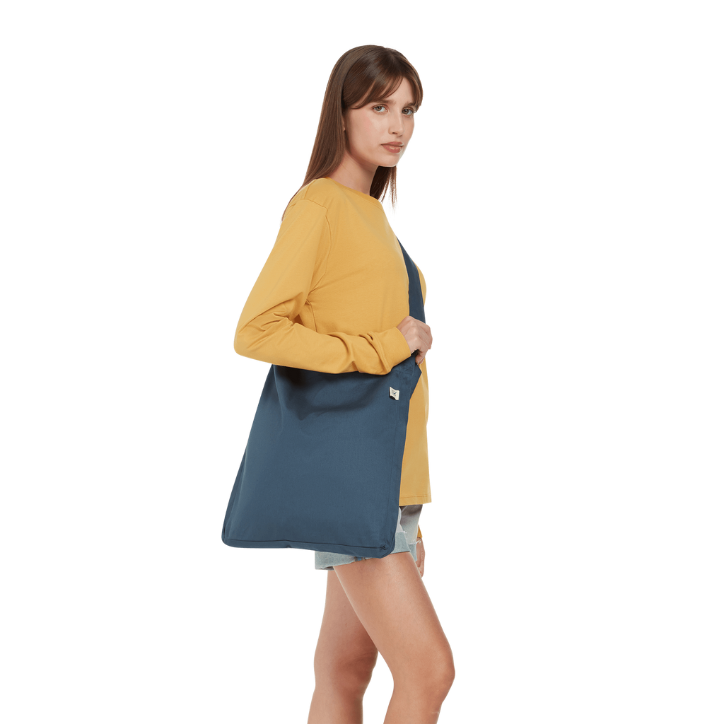 Earth Positive® Cross Body Bag EP81 Soma in natural fabric with adjustable strap, featuring a sleek, eco-friendly design.