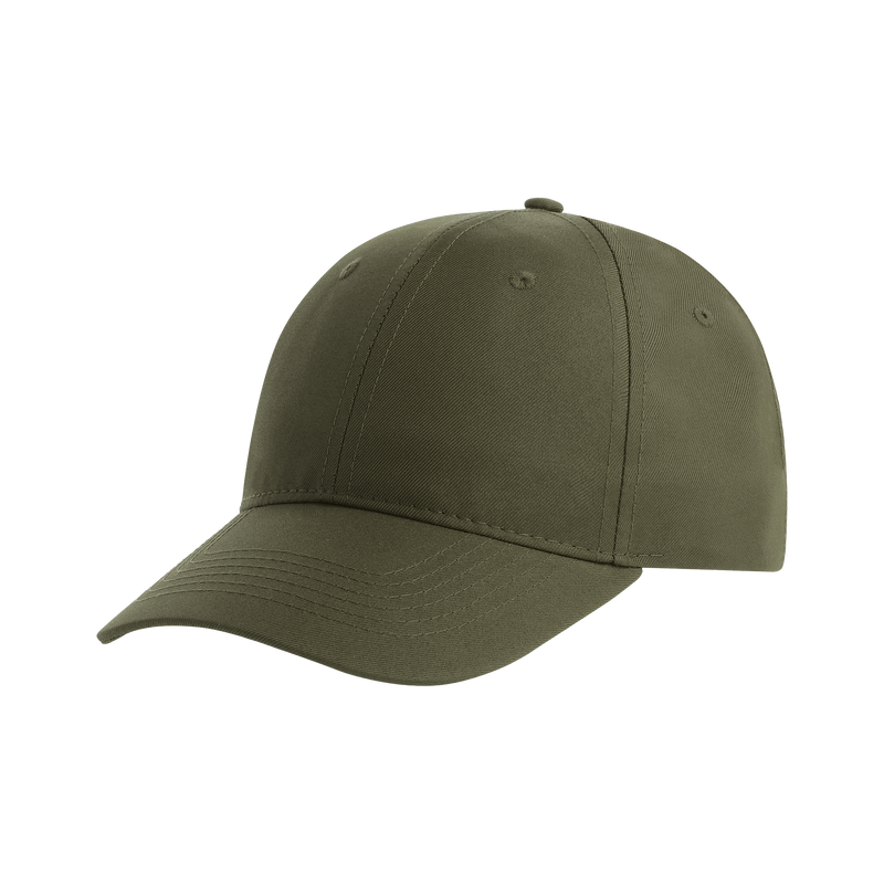 Atlantis RECY SIX 6-paneled cap, casual style, with adjustable strap and branded logo, shown on a plain background.