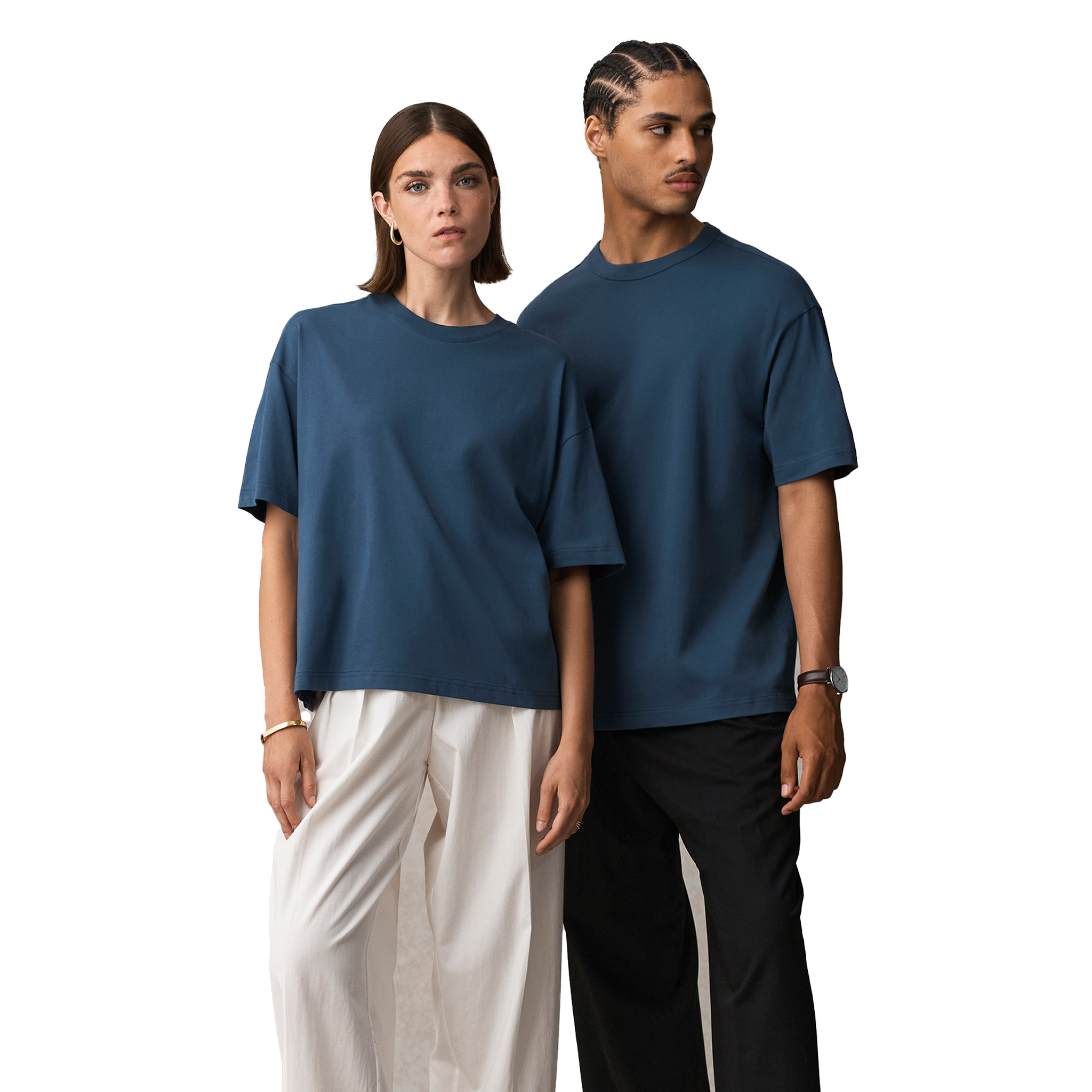 Sols BOXY WOMEN women's casual T-shirt in black with a relaxed fit, displayed on a plain background.