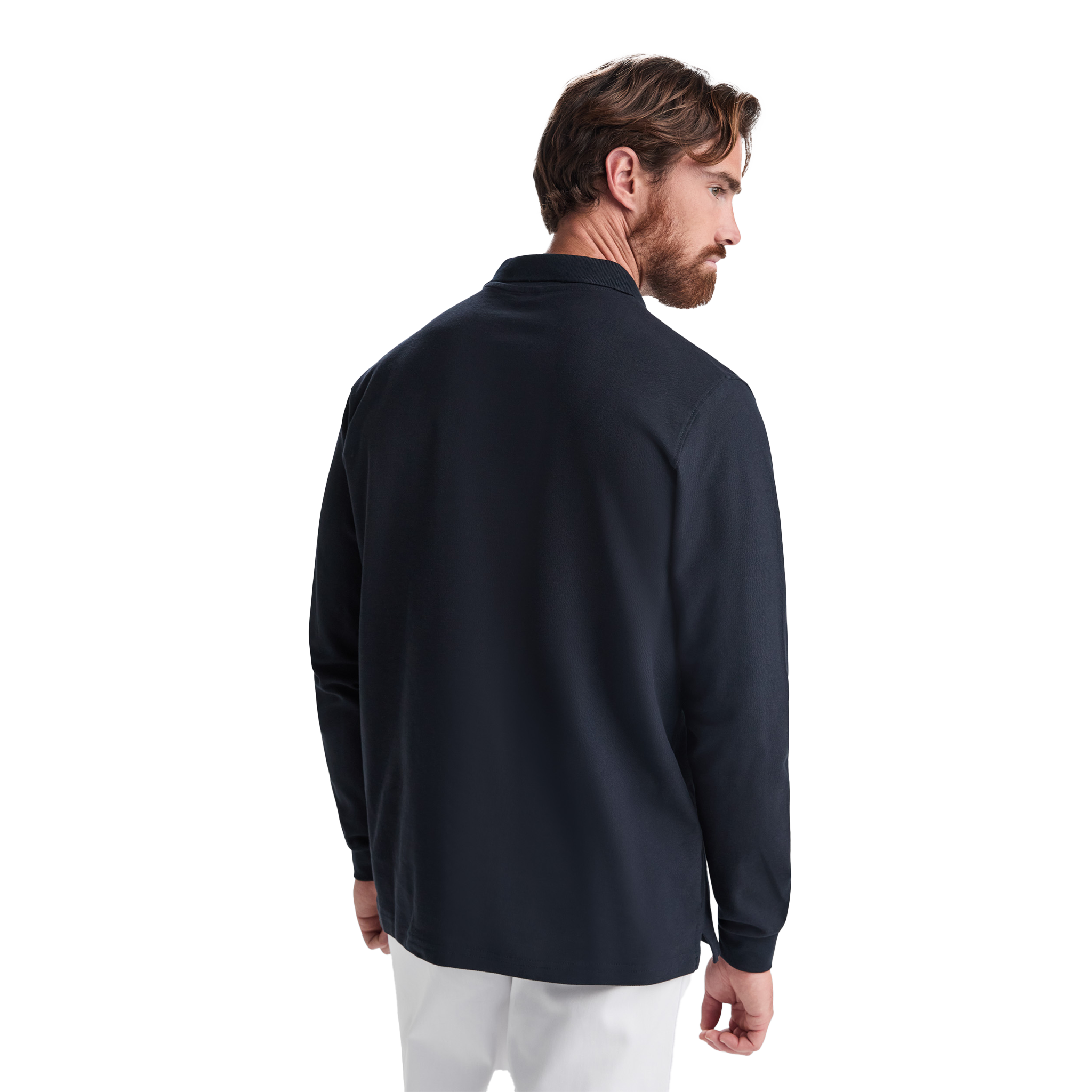 Klasisks kokvilnas garu roku pique polo ROVER L/S - Kombis