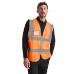 Sertificēta drošības veste ar rāvējslēdzēju POLUX - Kombis