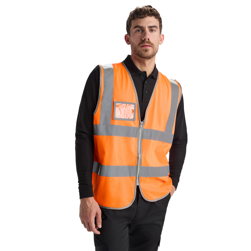 Sertificēta drošības veste ar rāvējslēdzēju POLUX - Kombis