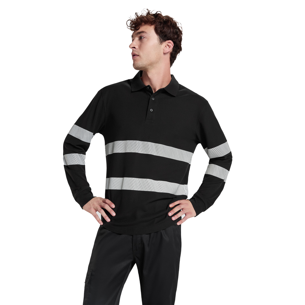 Paaugstinātas redzamības polo krekls ar garām piedurknēm FORAN L/S - Kombis