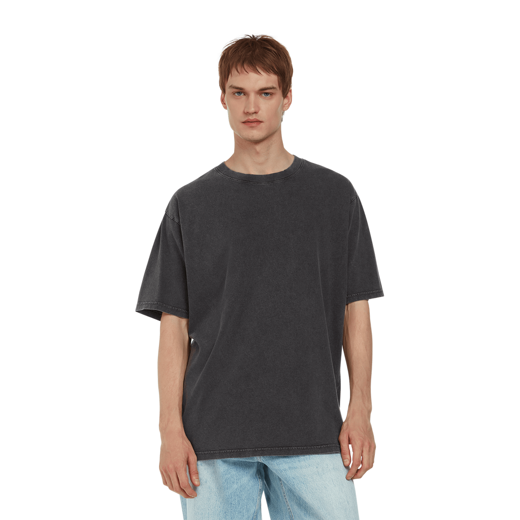 Earth Positive® oversized T-shirt in natural cotton with a relaxed fit, featuring the EP logo on the front.
